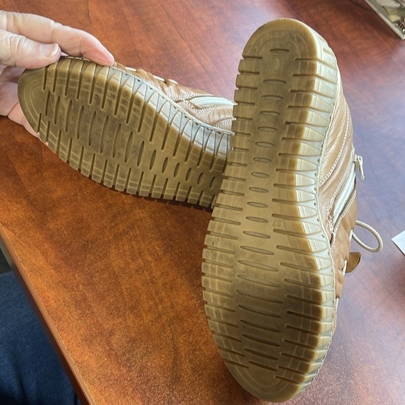 Spring step Nespea camel genuine leather‎ zip low heel wedge booties women’s 37 - Picture 7 of 10